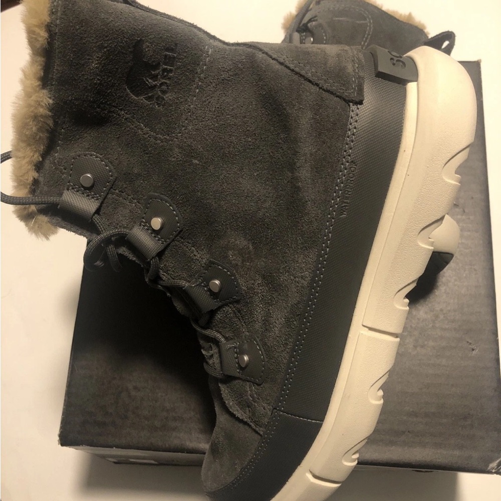 Sorel Explorer Joan Women’s 8 New $155 Retail Dark Gray